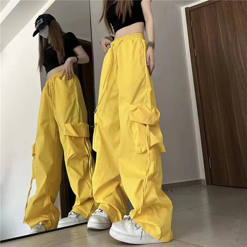 Women Y2K Cargo Pants High Waist Streetwear