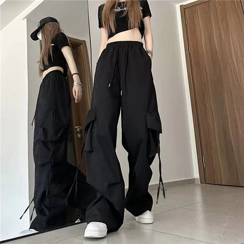 Women Y2K Cargo Pants High Waist Streetwear