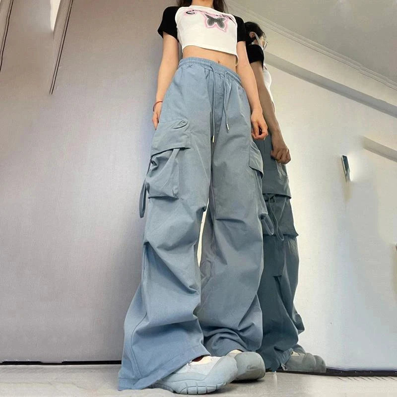 Women Y2K Cargo Pants High Waist Streetwear