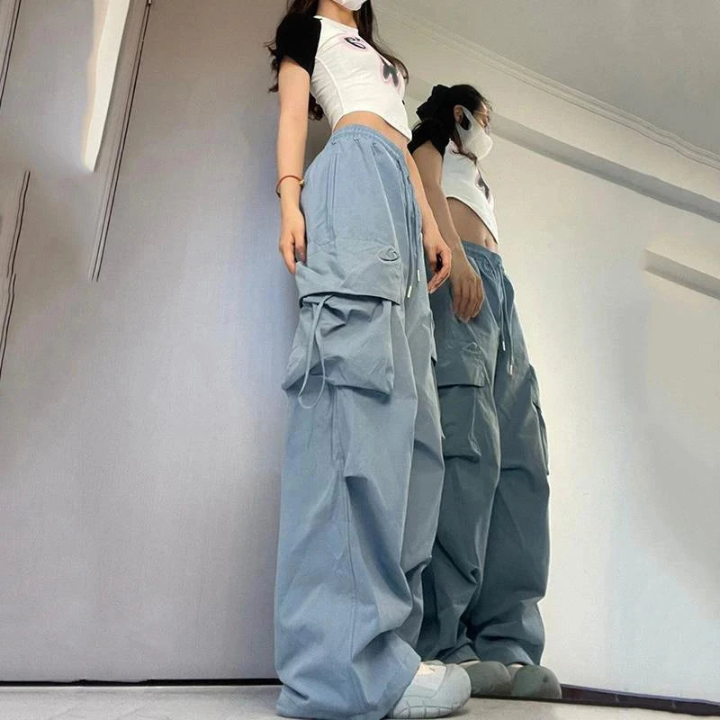 Women Y2K Cargo Pants High Waist Streetwear