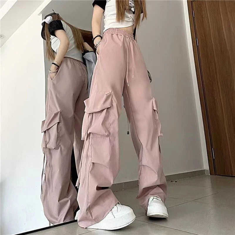 Women Y2K Cargo Pants High Waist Streetwear