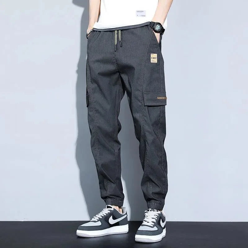 Casual Drawstring Pocket Cargo Men's Pants