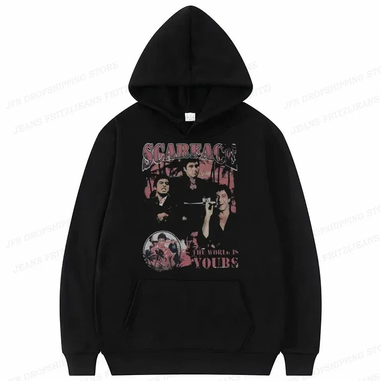 Movie Scarface Hoodies Men Women Fashion Hip Hop