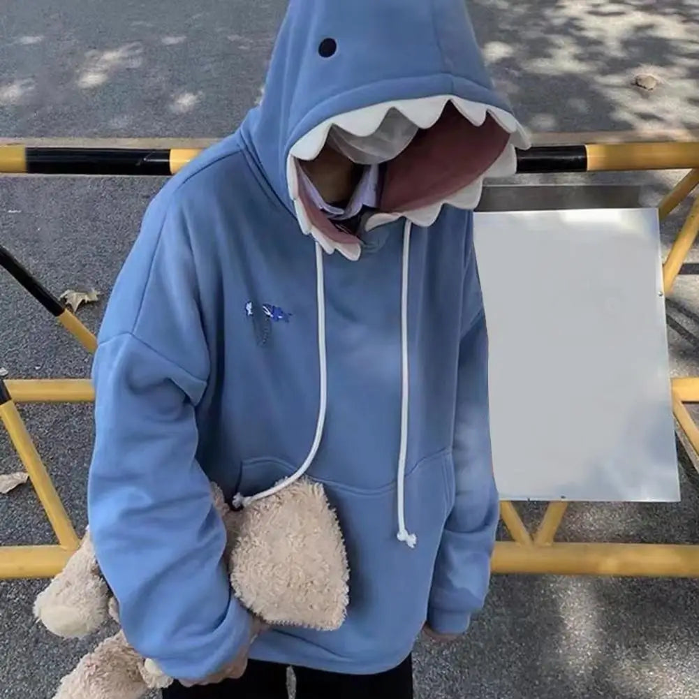 New Funny Shark Patchwork Hoodies