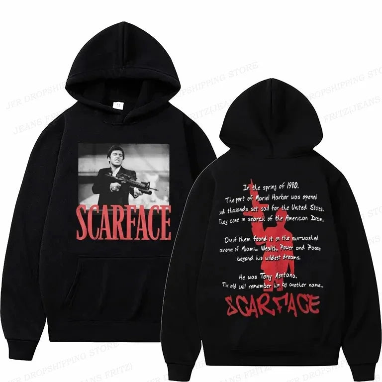 Movie Scarface Hoodies Men Women Fashion Hip Hop