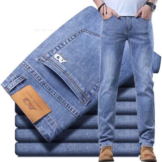 Men's Light Blue Slim Jeans