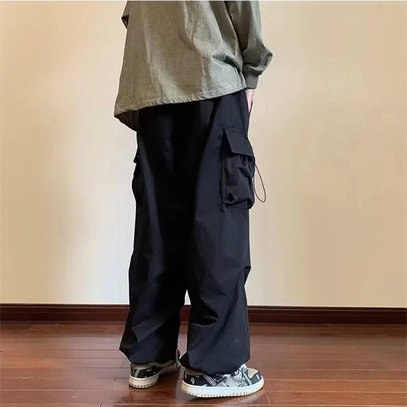 Men's Overalls Multi-Pocket American Hiphop Pants