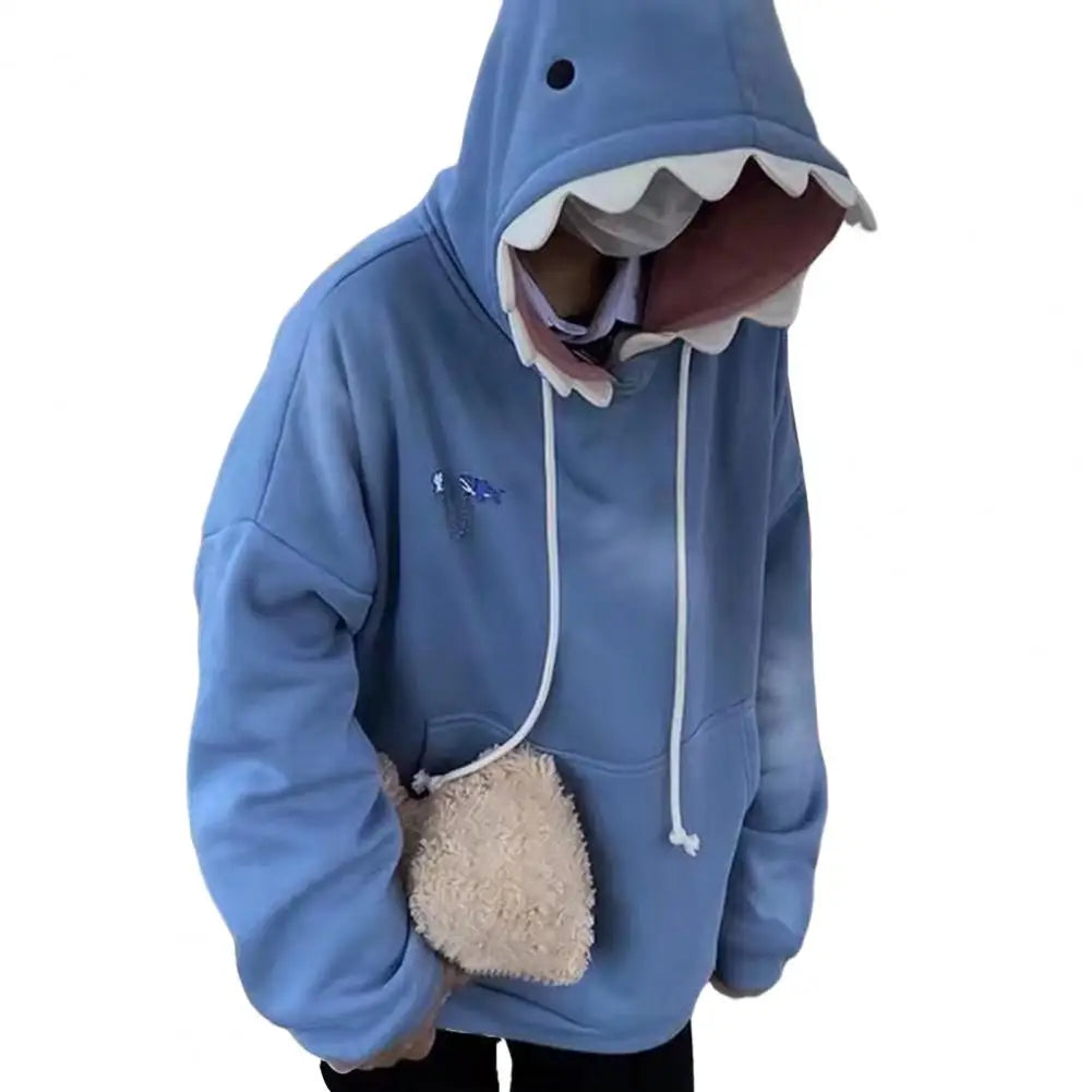 New Funny Shark Patchwork Hoodies