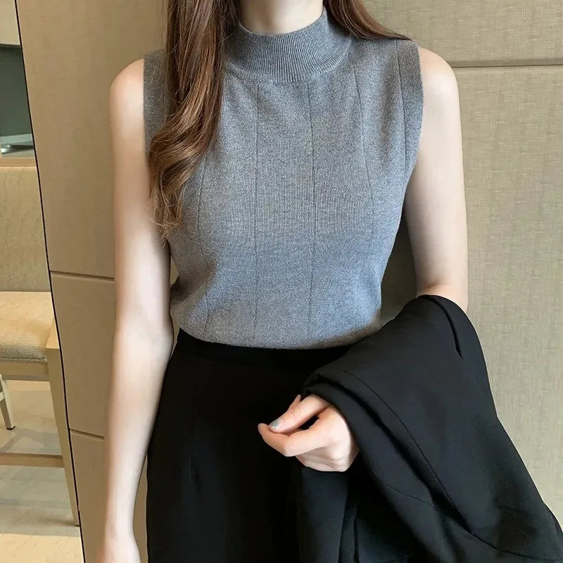 Women Blouse Knit Elastic Blusas