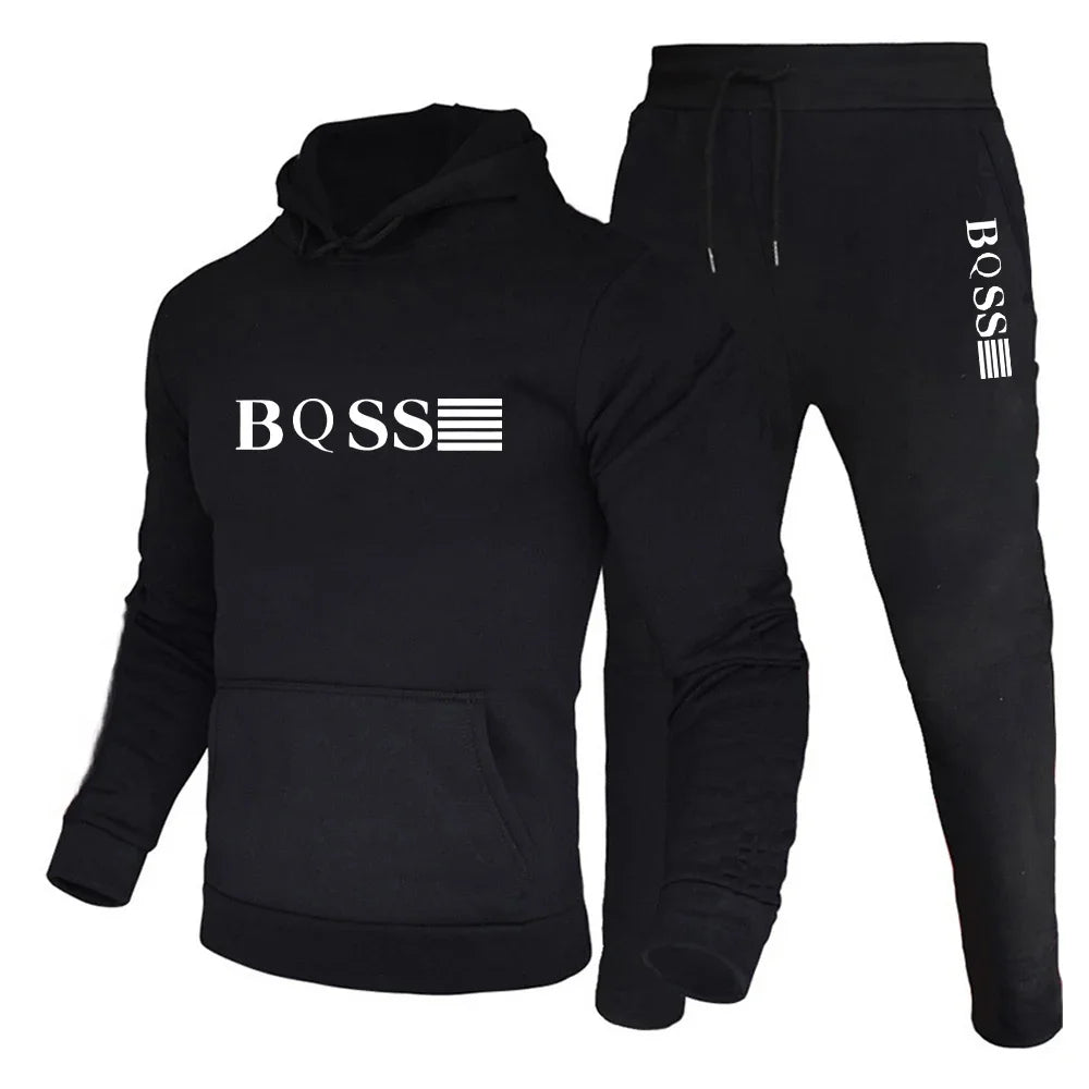 Men's Sports Suits Fashion Tracksuit Women Hoodies + Pants Two Pieces Sets Running Casual