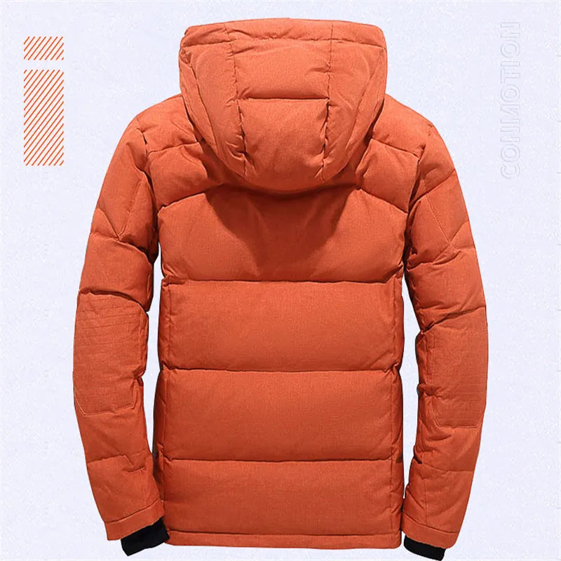 Winter Down Jacket Men White Duck Coat Windproof