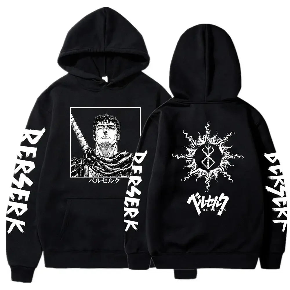 Berserk Guts Hoodies Japanese Style Manga