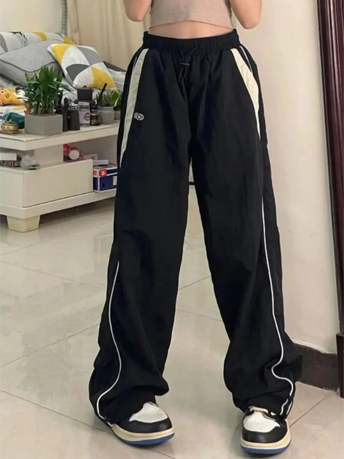 Women Casual Wide Leg Cargo Pants