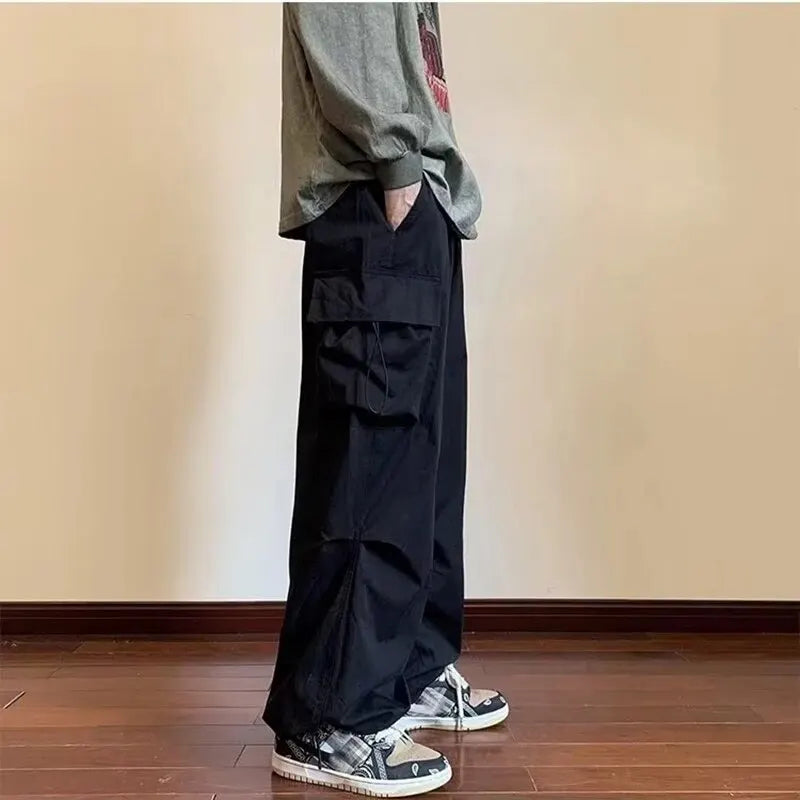 Men's Overalls Multi-Pocket American Hiphop Pants