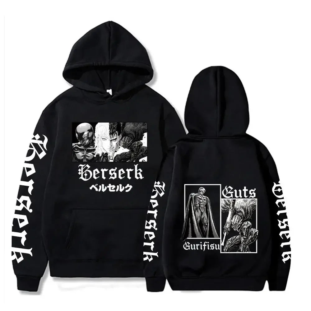 Berserk Guts Hoodies Japanese Style Manga