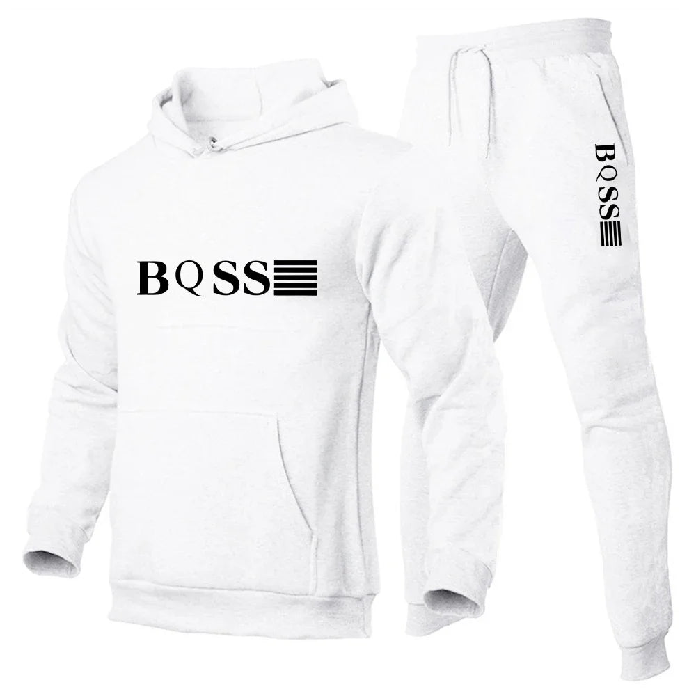 Men's Sports Suits Fashion Tracksuit Women Hoodies + Pants Two Pieces Sets Running Casual