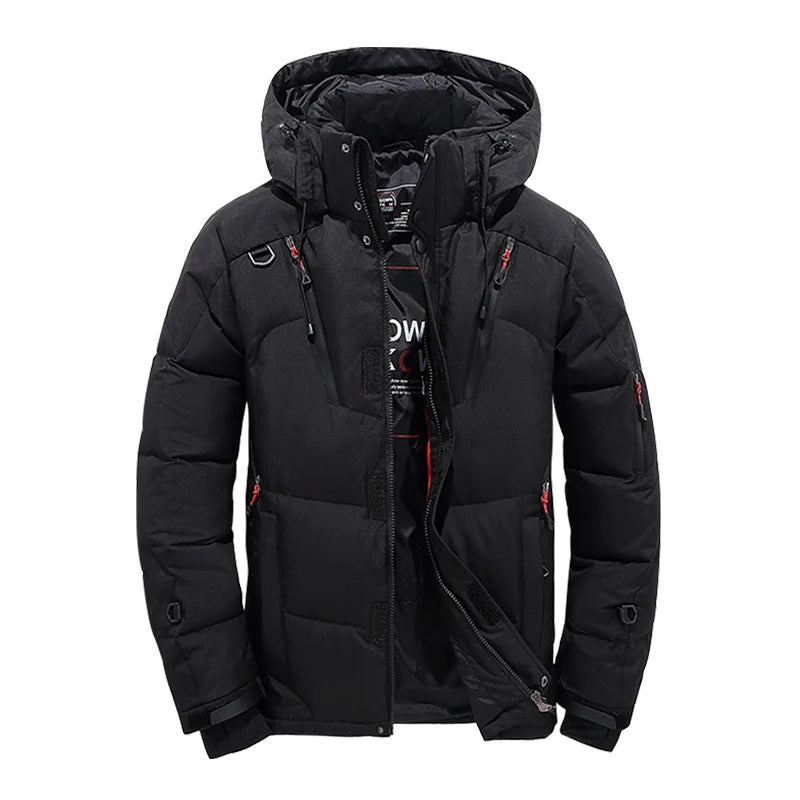 Winter Down Jacket Men White Duck Coat Windproof