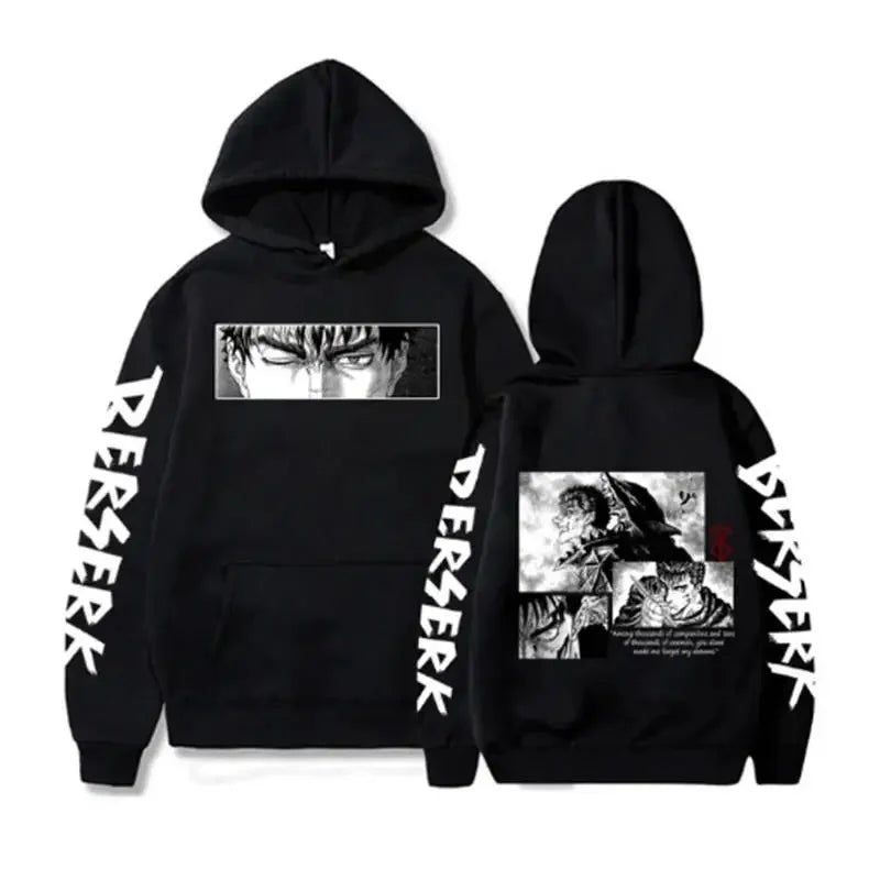 Berserk Guts Hoodies Japanese Style Manga