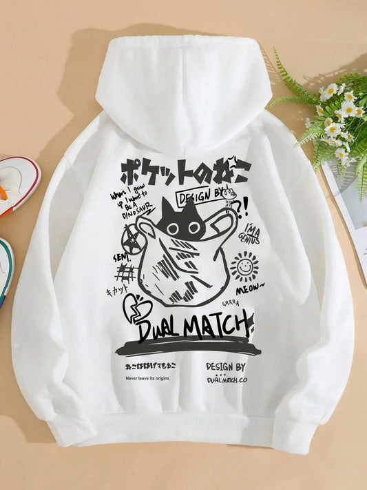 Cute Cat Cartoon Sweatshirt