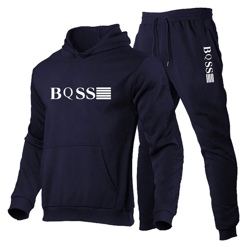 Men's Sports Suits Fashion Tracksuit Women Hoodies + Pants Two Pieces Sets Running Casual