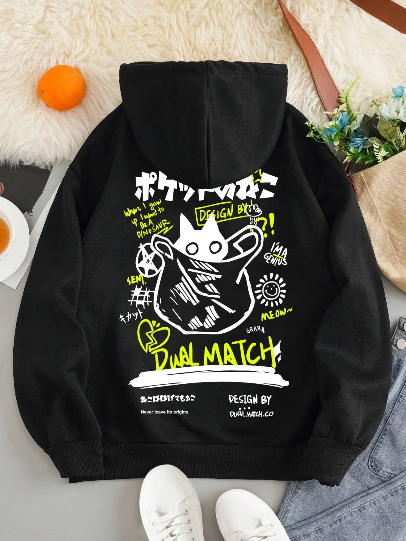 Cute Cat Cartoon Sweatshirt